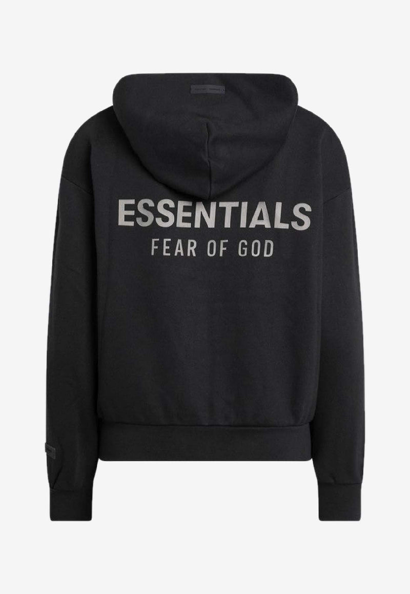Fear Of God Essentials Logo Patch Zip-Up Hoodie Black 192SP255090FW/R_FEARE-JB