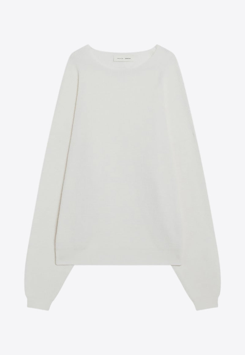 Fear Of God Essentials Waffle Knit Sweater White 192SP256164F_FEARE-CW