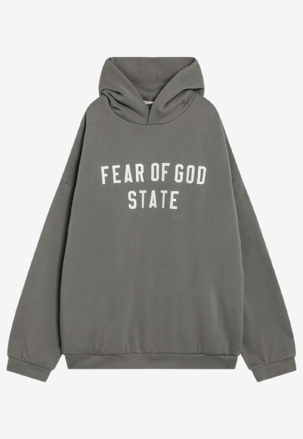 Fear Of God Essentials 90's Logo Oversized Hoodie Green 192SP256217F/R_FEARE-MO