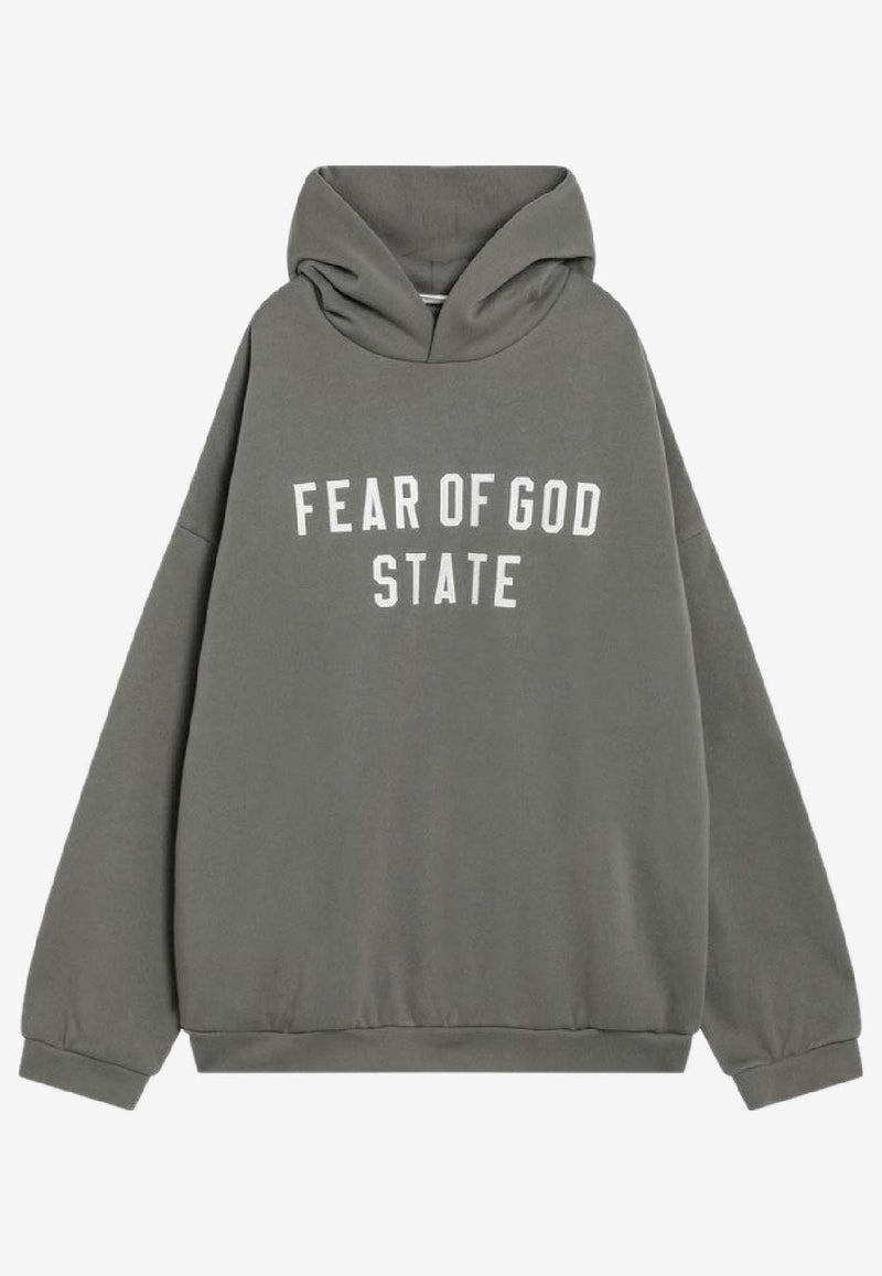 Fear Of God Essentials 90's Logo Oversized Hoodie Green 192SP256217F/R_FEARE-MO