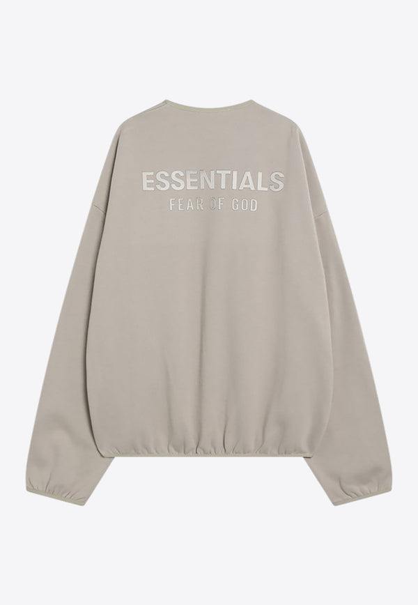 Fear Of God Essentials Logo Patch Crewneck Sweatshirt Gray 192SP256541F_FEARE-TI