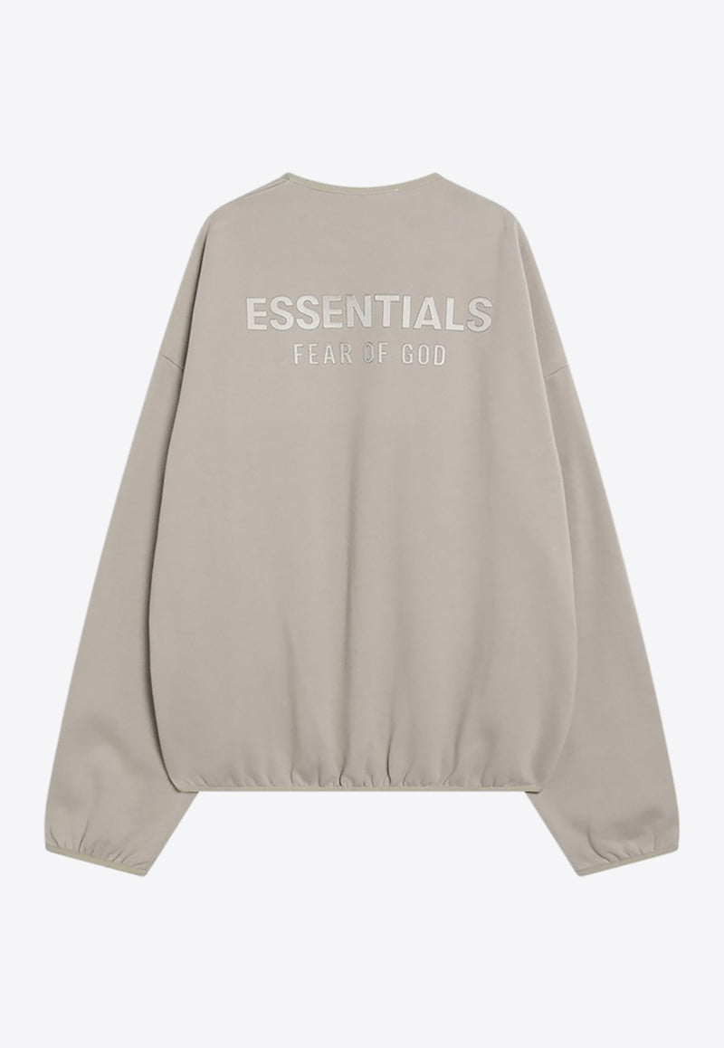 Fear Of God Essentials Logo Patch Crewneck Sweatshirt Gray 192SP256541F_FEARE-TI
