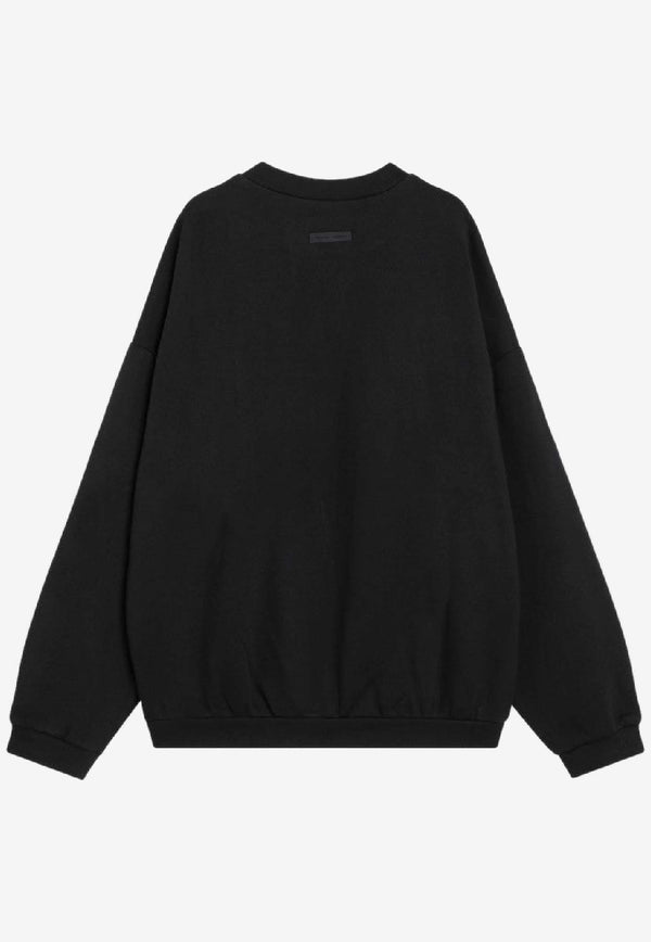 Fear Of God Essentials 90's Logo Oversized Sweatshirt Black 192SP256550F/R_FEARE-JB