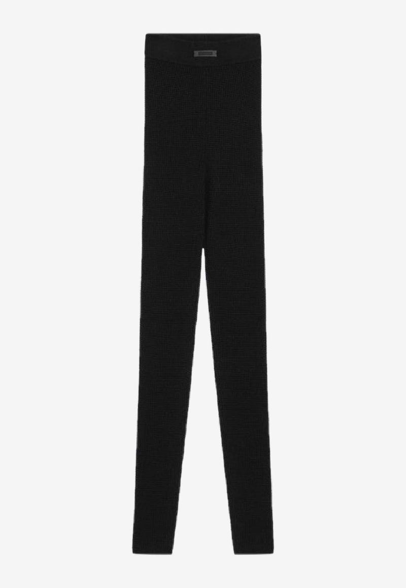 Fear Of God Essentials Waffle Knit Leggings Black 192SP257270FW/R_FEARE-JB