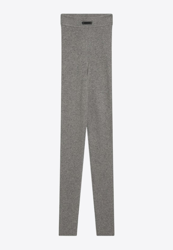 Fear Of God Essentials Logo Patch Ribbed Leggings Gray 192SP257493FW_FEARE-HH