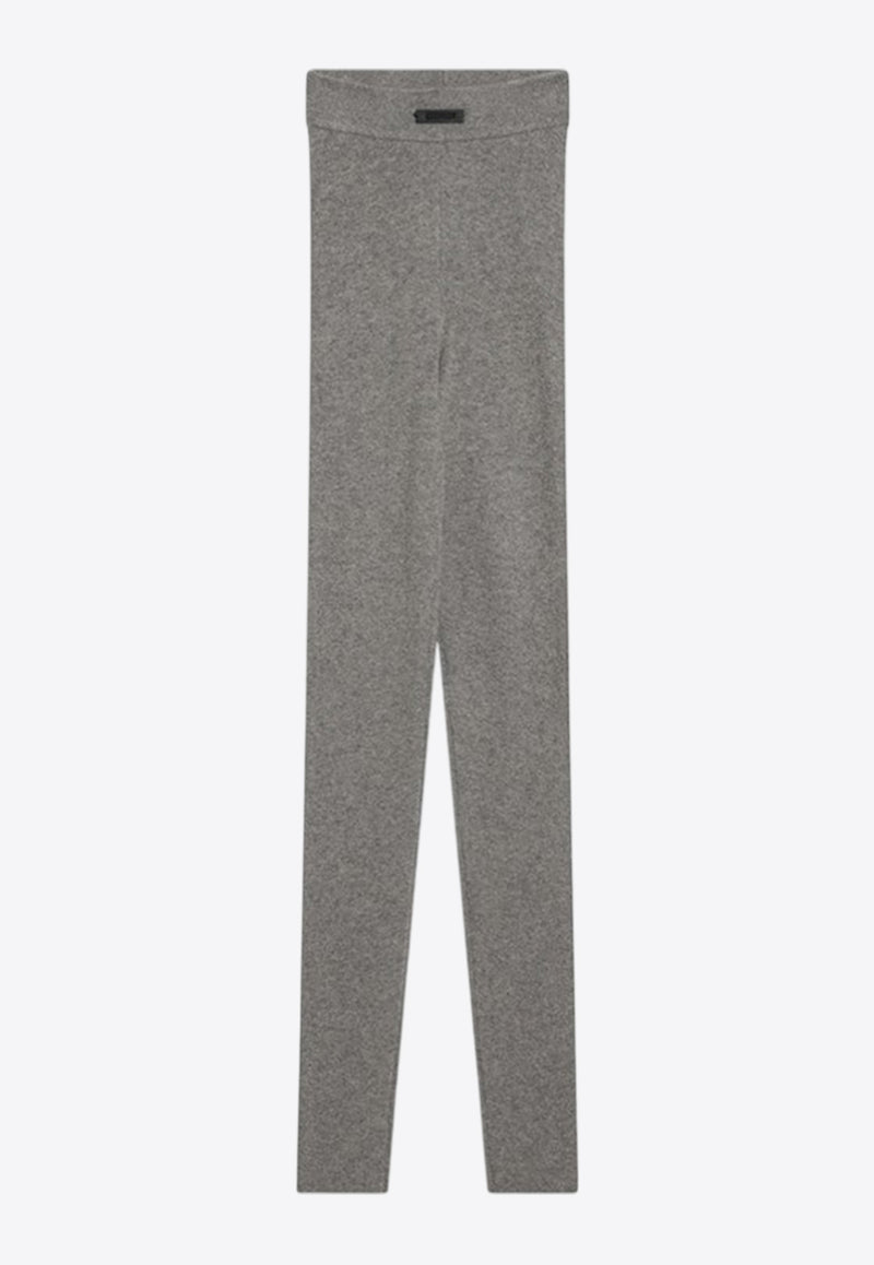 Fear Of God Essentials Logo Patch Ribbed Leggings Gray 192SP257493FW_FEARE-HH
