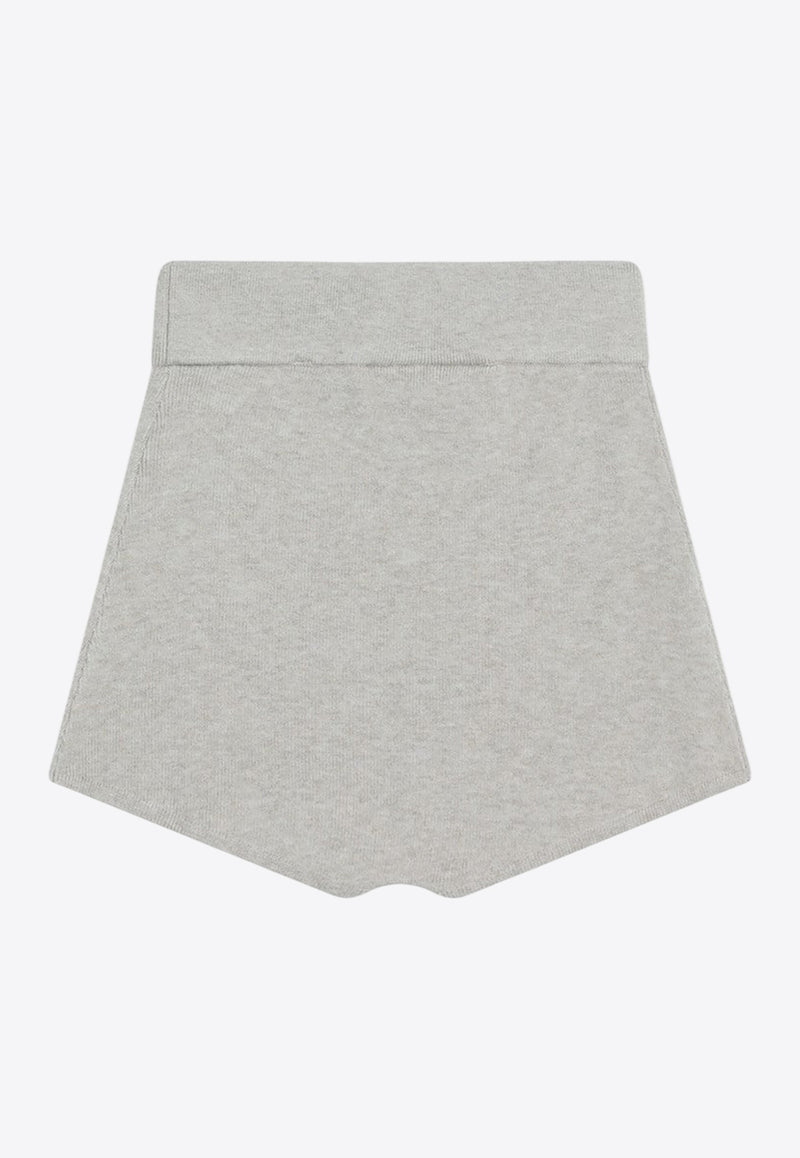 Fear Of God Essentials Ribbed Mini Shorts with Logo-Patch Gray 192SP257701FW_FEARE-TI