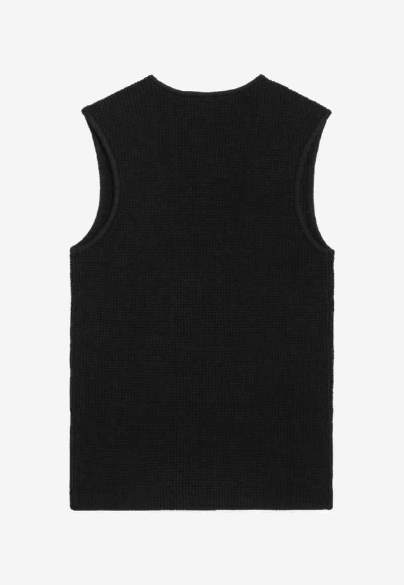 Fear Of God Essentials Waffle Knit Tank Top Black 192SP257810FW/R_FEARE-JB