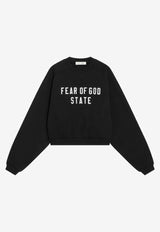 Fear Of God Essentials 90's Logo Sweatshirt Black 192SP257830FW/R_FEARE-JB