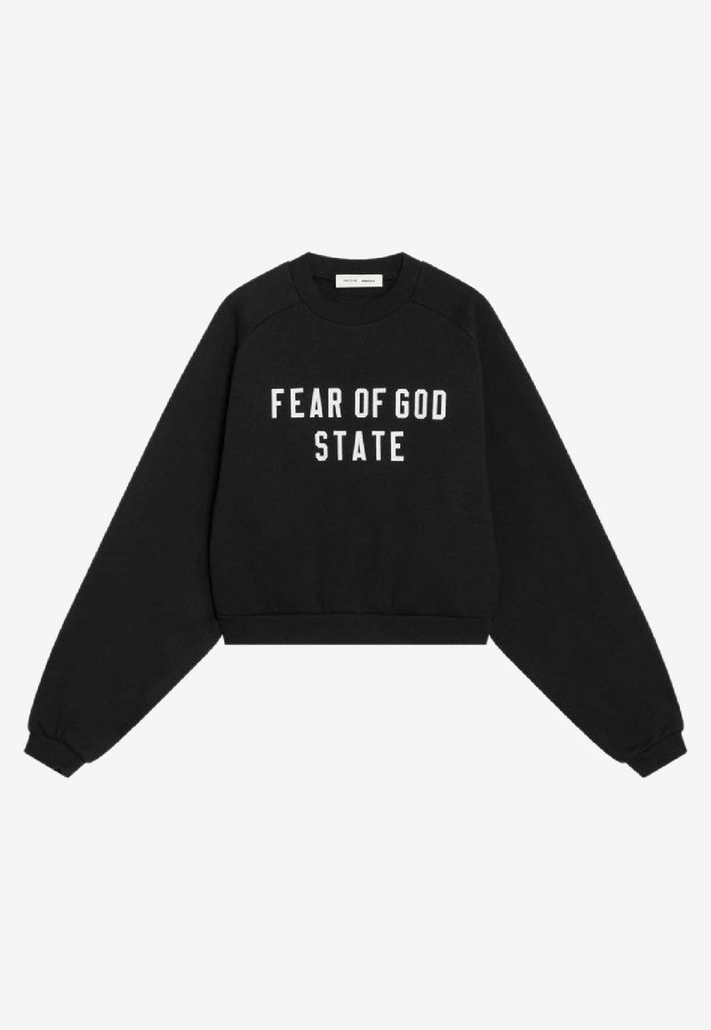Fear Of God Essentials 90's Logo Sweatshirt Black 192SP257830FW/R_FEARE-JB