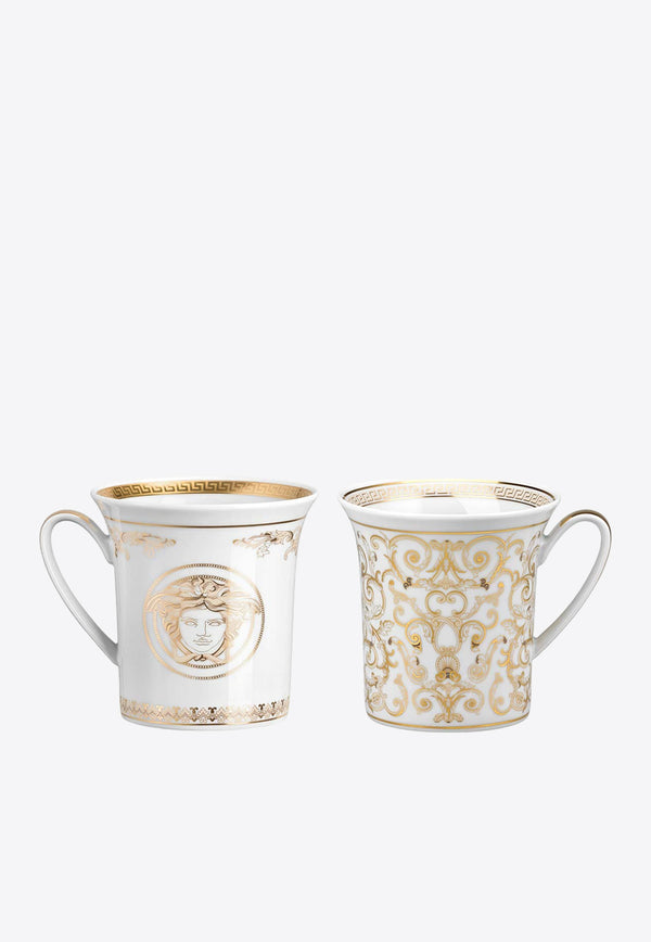 Versace Home Collection Medusa Gala Mug - Set of 2 White 19315-403635-15505+19315-403636-15505