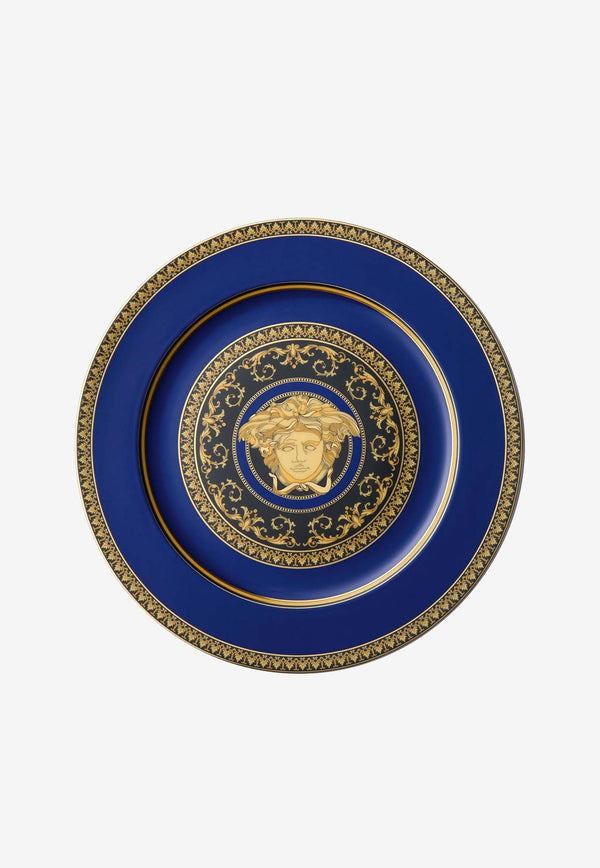 Versace Home Collection Medusa Porcelain Service Plate Blue 19325-409620-10230