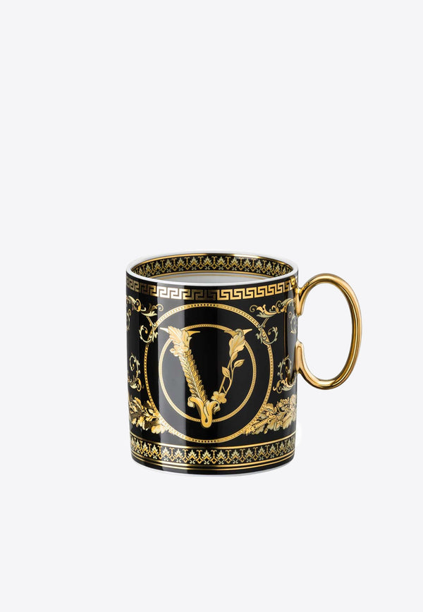 Versace Home Collection Virtus Gala Porcelain Mug Black 19335-403729-15505