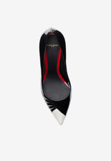 Maison Ernest 1964 85 Patent Leather Pumps Black 1964_BLACK WHIT