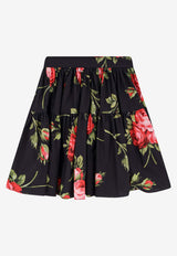 Floral Mini Skirt
