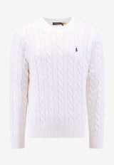 Logo-Embroidered Crewneck Sweater