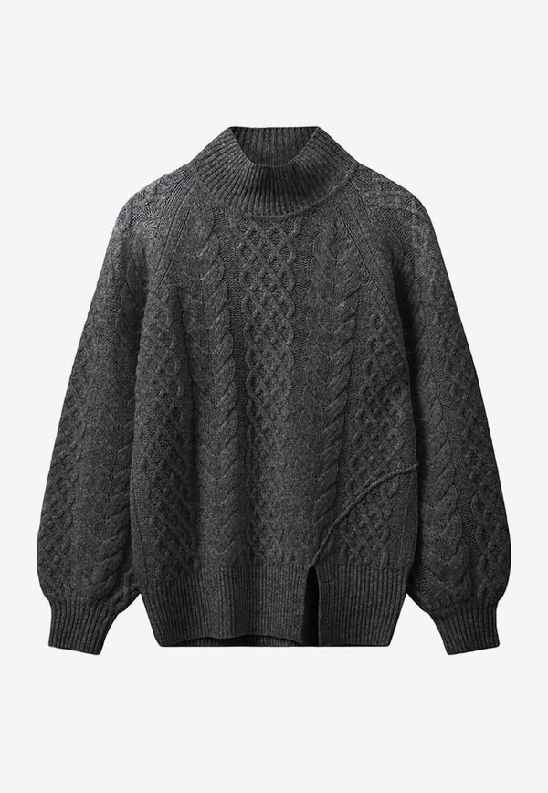 The Garment Como Cable Knitted Sweater 19971GREY