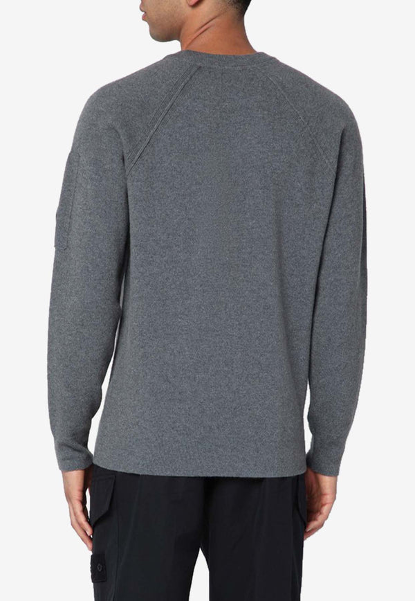 C.P. Company Signature Lens Wool Sweater Gray 19CMKN040A110149A/R_CPCOM-921