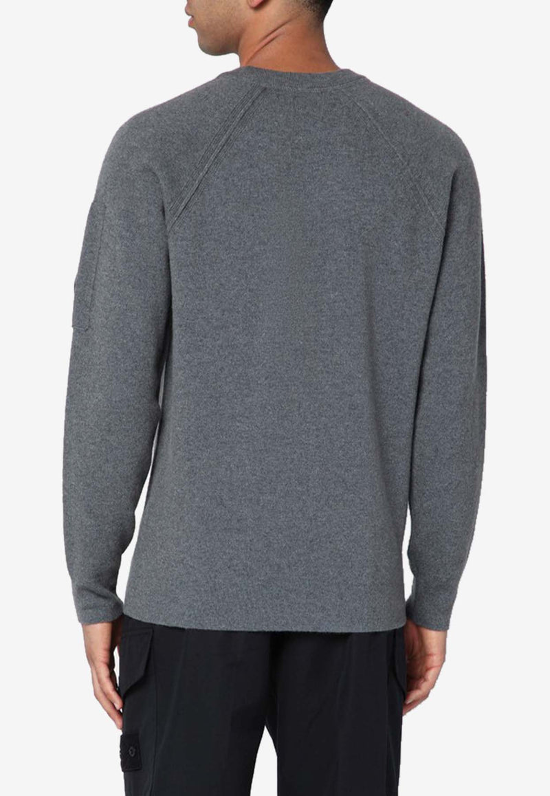 C.P. Company Signature Lens Wool Sweater Gray 19CMKN040A110149A/R_CPCOM-921