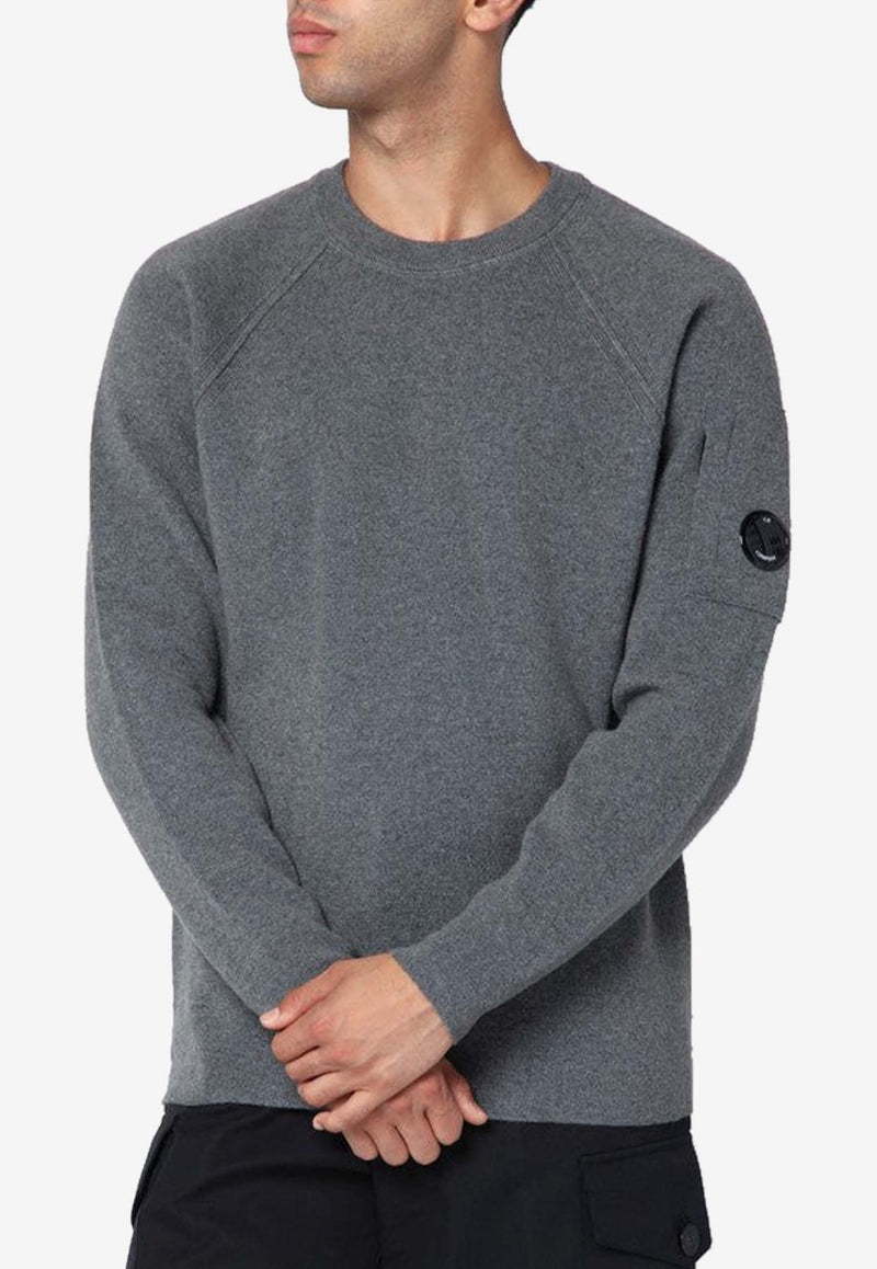 C.P. Company Signature Lens Wool Sweater Gray 19CMKN040A110149A/R_CPCOM-921