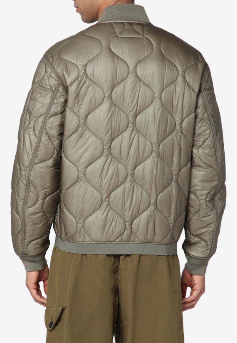 C.P. Company Quilted Bomber Jacket Gray 19CMOW048A110158A/R_CPCOM-356