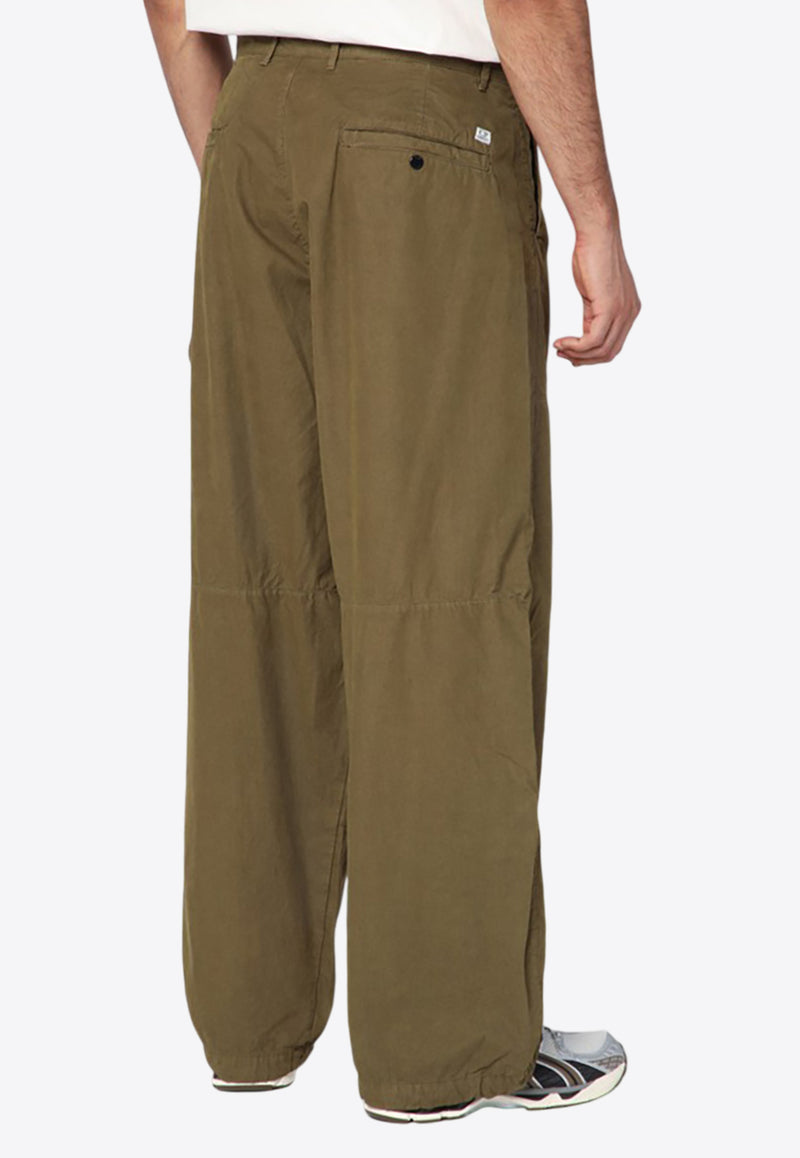 C.P. Company Logo Patch Straight Pants Green 19CMPA065A110324G/R_CPCOM-652