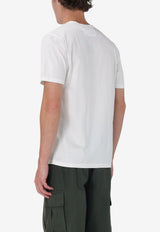 C.P. Company Logo Crewneck T-shirt White 19CMTS132A006374G_WHITE