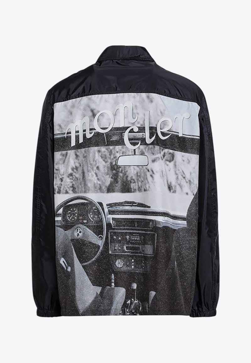 X Mercedes-Benz By Nigo Sopdu Printed Windbreaker Jacket Blue 1A000-04M5920/Q_MONGE-778