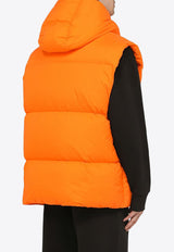 Moncler X Roc Nation Apus Logo Patch Zip-Up Vest Orange 1A000-05M3381/N_MONGE-328