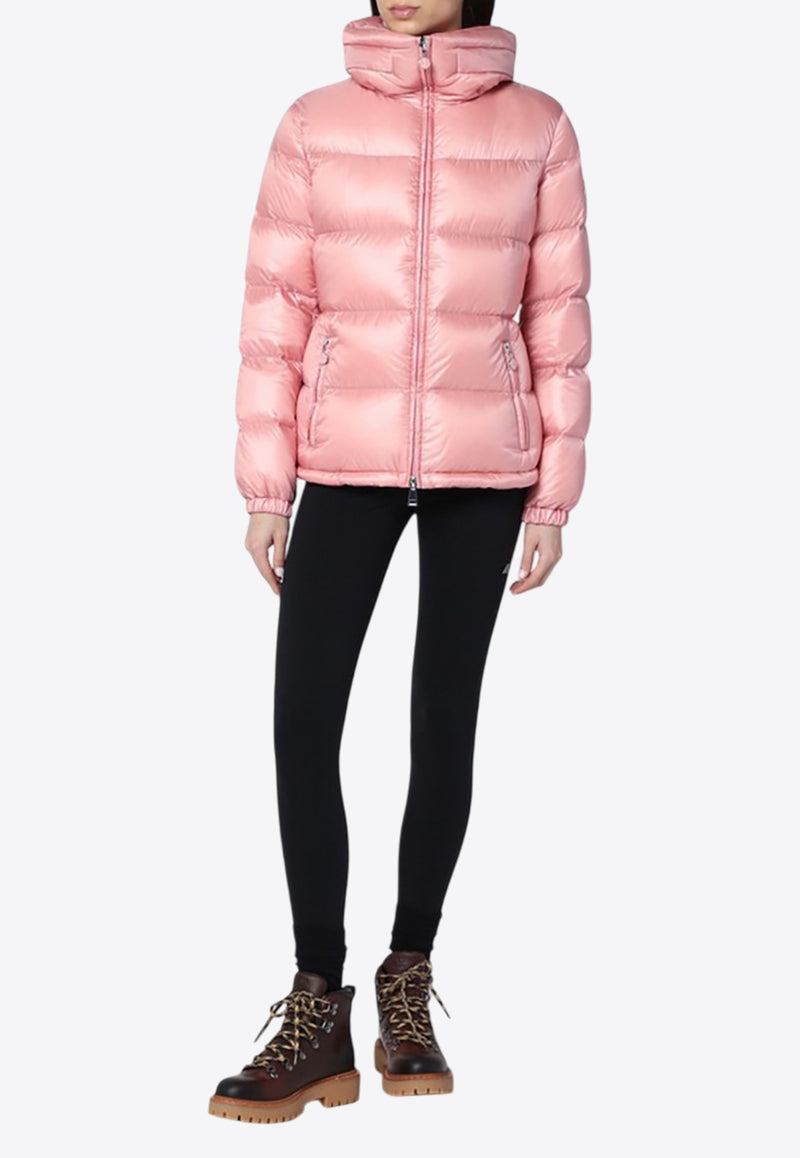 Moncler Gles Zip-Up Puffer Jacket Pink 1A000-69595ZZ/P_MONCL-500