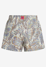 Etro Paisley Foliage Print Swim Shorts 1B351-5491 0800 Multicolor