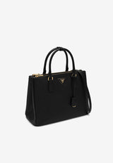 Prada Large Galleria Saffiano Leather Top Handle Bag Black 1BA274EOONZV/P_PRADA-F0002