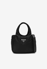 Prada Mini Re-Nylon Padded Top Handle Bag Black 1BA359OVMRCCJ/P_PRADA-F0002