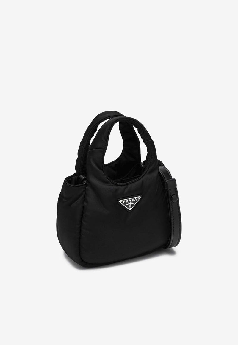 Prada Mini Re-Nylon Padded Top Handle Bag Black 1BA359OVMRCCJ/P_PRADA-F0002