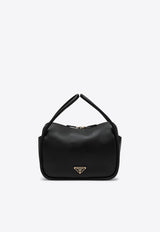 Prada Darling Grained Leather Shoulder Bag Black 1BA451OVO2CYS/R_PRADA-F0002
