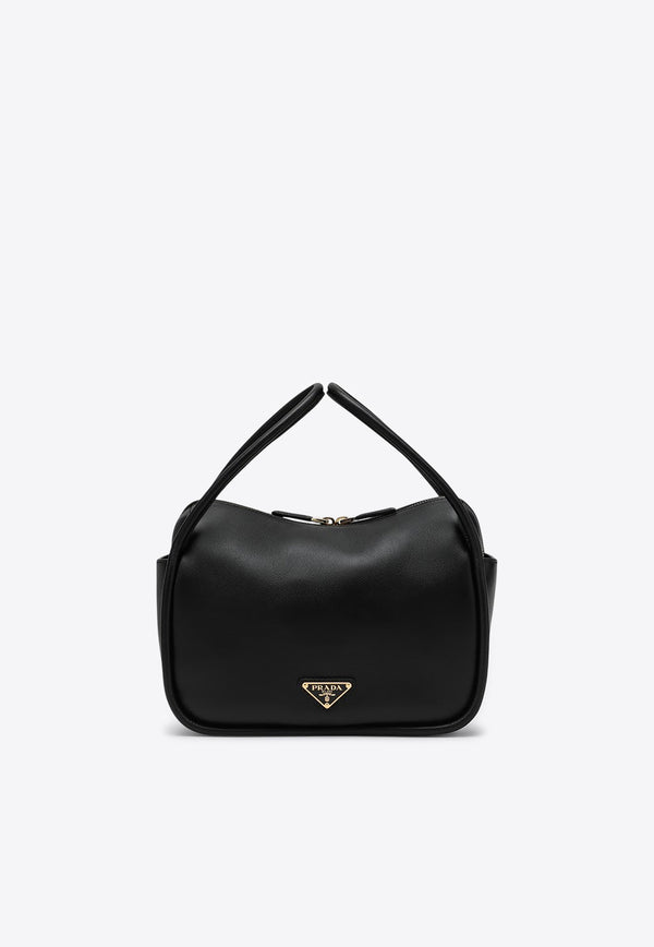 Prada Darling Grained Leather Shoulder Bag Black 1BA451OVO2CYS/R_PRADA-F0002