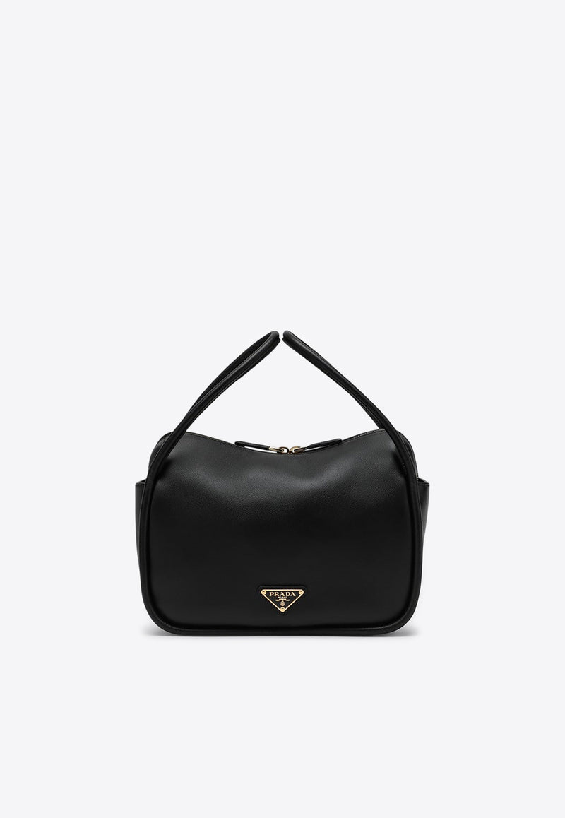 Prada Darling Grained Leather Shoulder Bag Black 1BA451OVO2CYS/R_PRADA-F0002