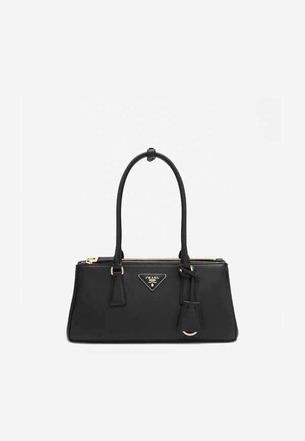 Prada Medium Galleria Saffiano Leather Shoulder Bag Black 1BA457YO02CYS/R_PRADA-F0002