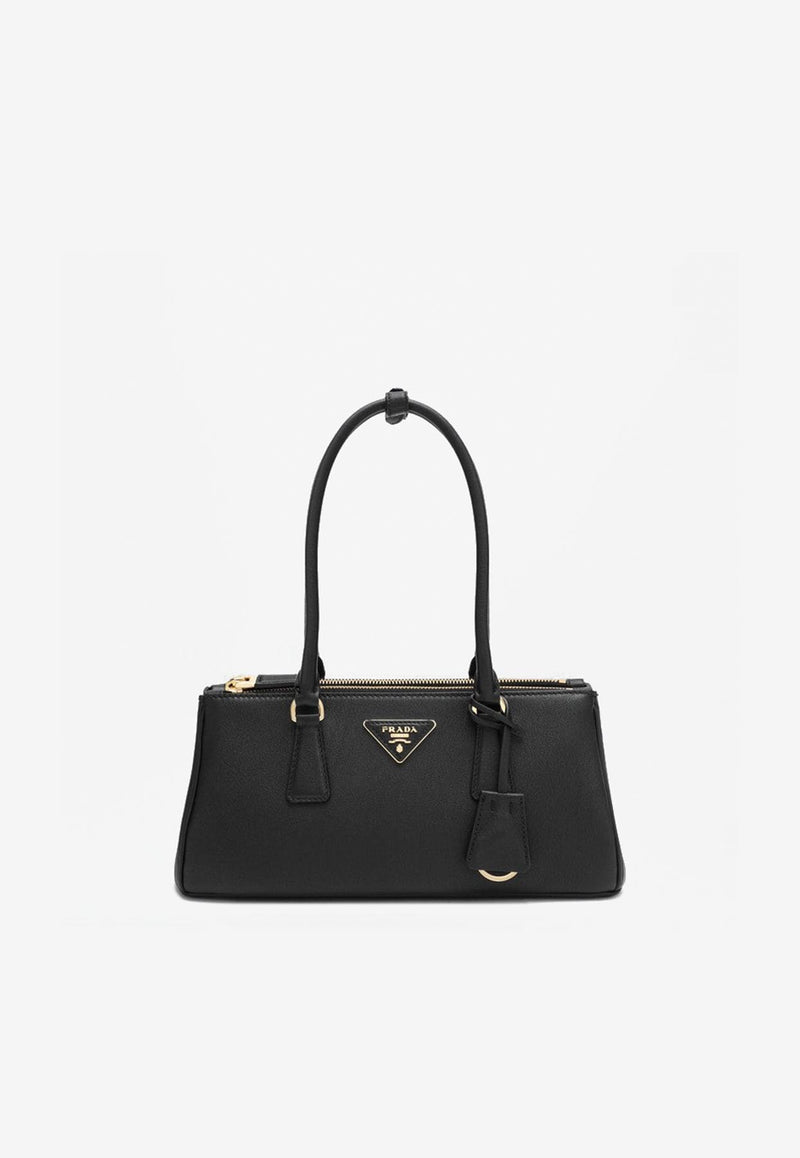 Prada Medium Galleria Saffiano Leather Shoulder Bag Black 1BA457YO02CYS/R_PRADA-F0002
