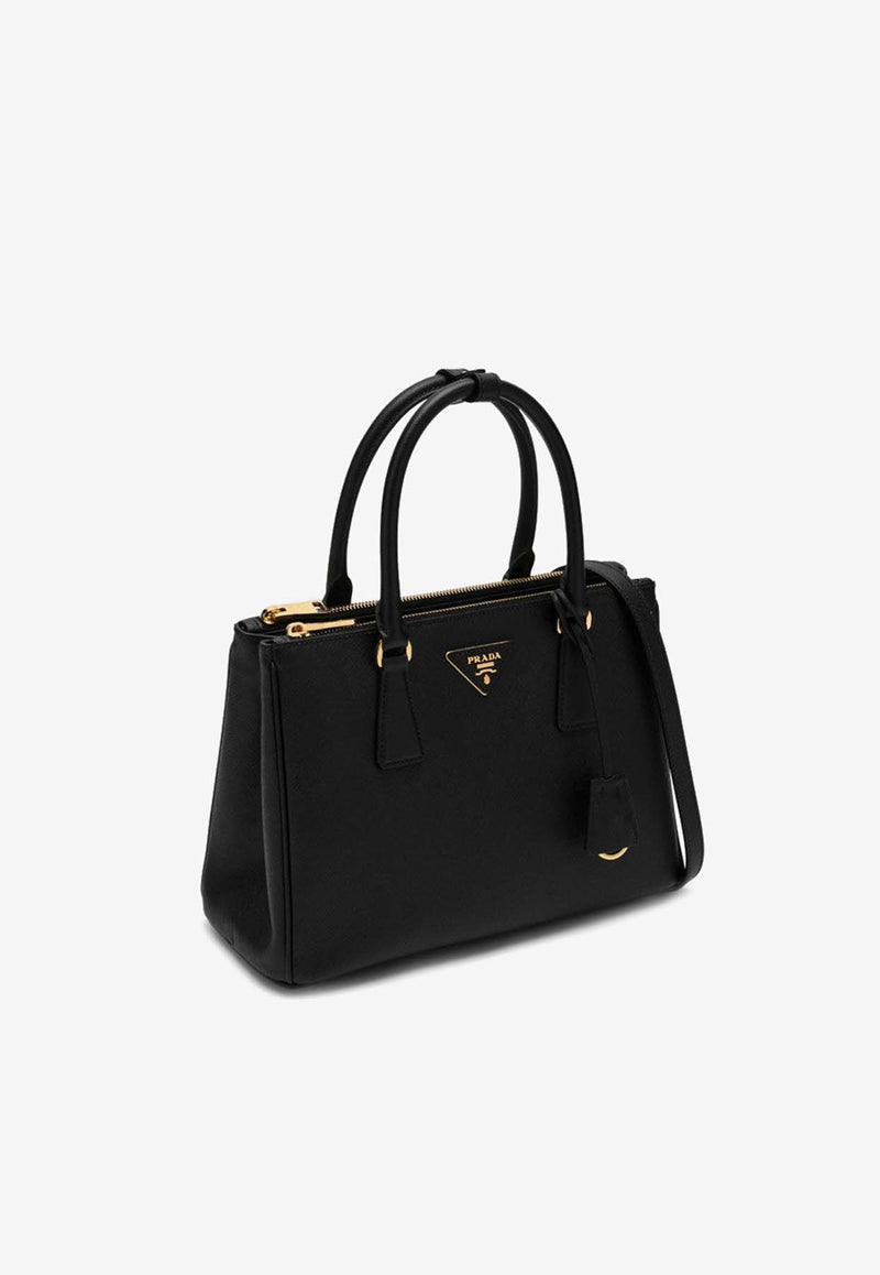 Prada Medium Galleria Saffiano Leather Top Handle Bag Black 1BA863EOONZV/P_PRADA-F0002