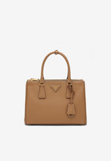 Prada Medium Galleria Saffiano Leather Top Handle Bag  Beige 1BA863EOONZV/P_PRADA-F0018