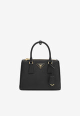 Prada Small Galleria Saffiano Leather Handbag Black 1BA896EOONZV/R_PRADA-F0002