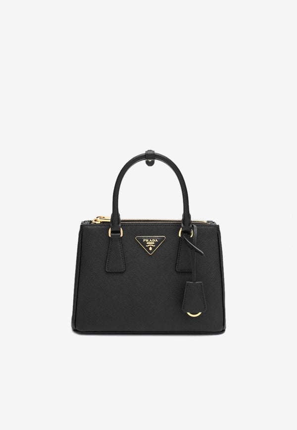 Prada Small Galleria Saffiano Leather Handbag Black 1BA896EOONZV/R_PRADA-F0002