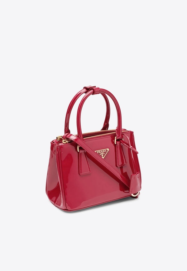 Prada Mini Galleria Patent Leather Shoulder Bag Cherry 1BA906EOM069/O_PRADA-F0E06