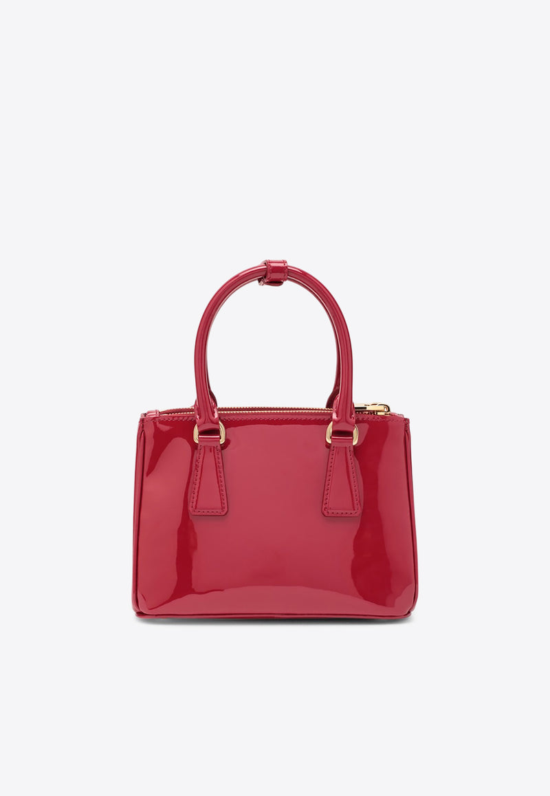 Prada Mini Galleria Patent Leather Shoulder Bag Cherry 1BA906EOM069/O_PRADA-F0E06