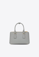 Prada Mini Galleria Saffiano Leather Handbag Gray 1BA916EOONZV/R_PRADA-F0424