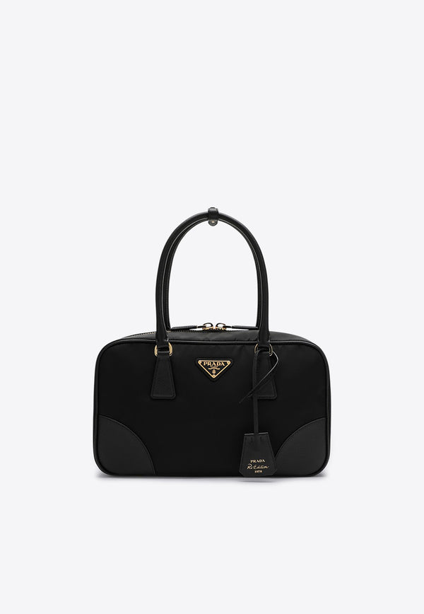 Prada Medium Re-Edition 1978 Top Handle Bag Black 1BB115TOOR064/R_PRADA-F0002