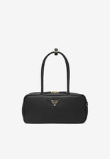 Prada Medium Leather Bowling Bag Black 1BB126ONO2DKV/S_PRADA-F0632