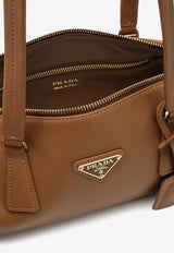 Prada Medium Leather Shoulder Bag Caramel 1BB127ODO2CYS/Q_PRADA-F03BH