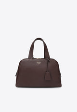 Prada Large Grained Leather Shoulder Bag Brown 1BB148OOO2HIK/R_PRADA-F0038